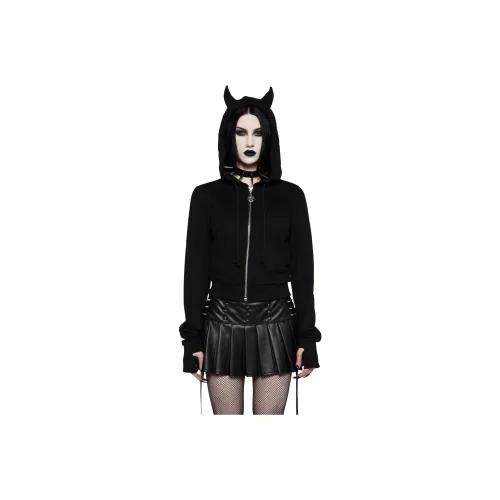 Dolls Kill Widow Что скрывается в Темном Толстовка Куртки Пальто Женские Черный Черный