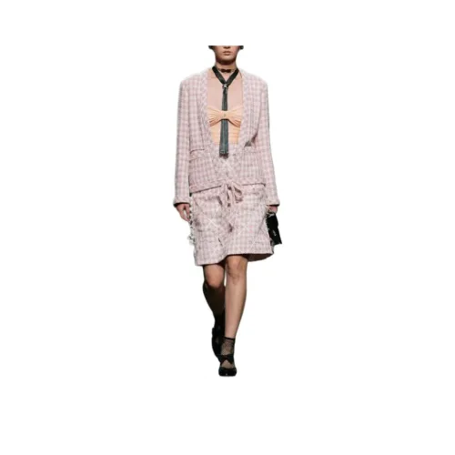 CHANEL 23 Spring Summer Новые товары Куртки и пальто Женские Розовый