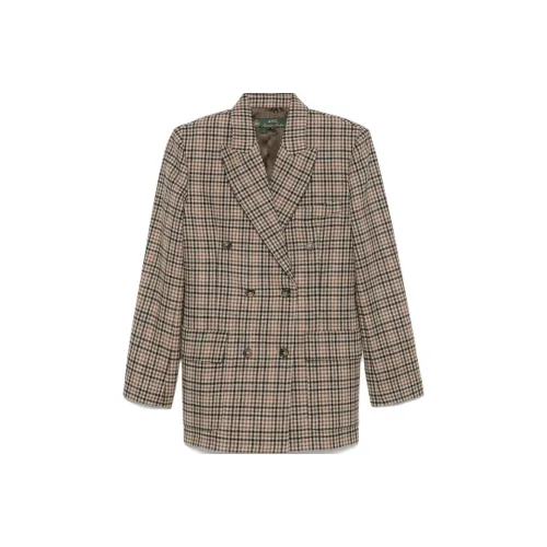 A.P.C FW24 Куртки и Пальто Женские Светлый Бежевый