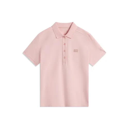 LINING Sports Life Collection Светлый румяно-розовый Женские Поло