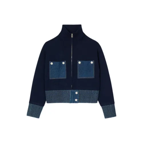 Sandro Куртки и Пальто Женские Синие