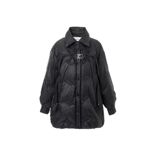 LOFT SHINE Черная Женская Пуховая Куртка