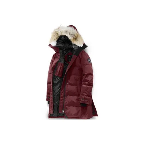 Canada Goose Shelburne Series Пуховик PARKA Пальто Женское Вино Красный