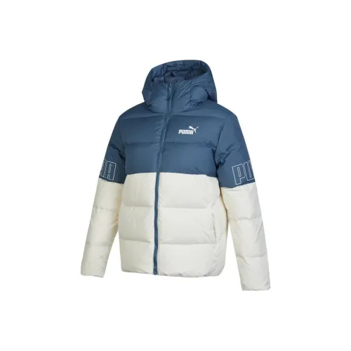 PUMA Пуховик Женский Синий Белый