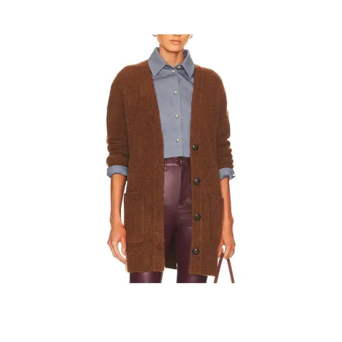 VINCE Табачный Женский Трикотаж