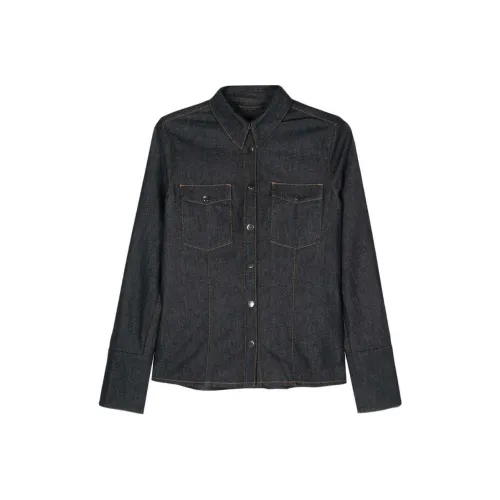 Hugo Boss SS24 Рубашка Женская Морской Синий