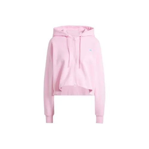 Adidas x Stella McCartney Укороченный худи толстовка Женская Розовая