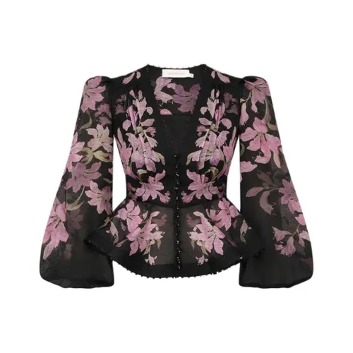 Zimmermann Черные Женские Рубашки