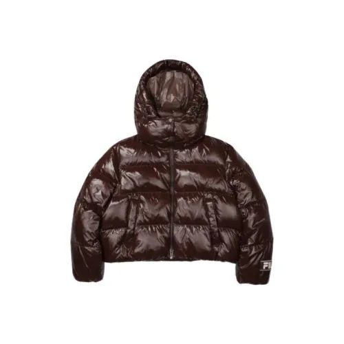 FILA Темно-кофейные Женские Пуховики