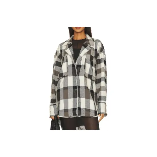 FREE PEOPLE Рубашка Женская Черная