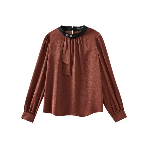OUNIXUE Женские Шифоновые Рубашки