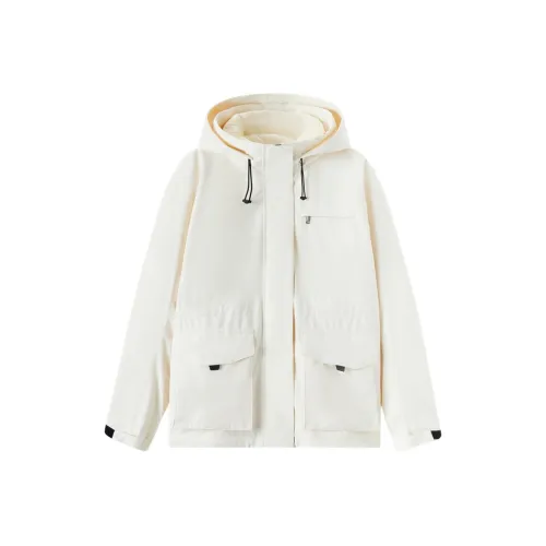 SEM/R Белый тон Белый утиный пух 00311 Внешняя сторона THREE Proofs, Внутренняя одежда Два Defenses Женские Пуховые куртки