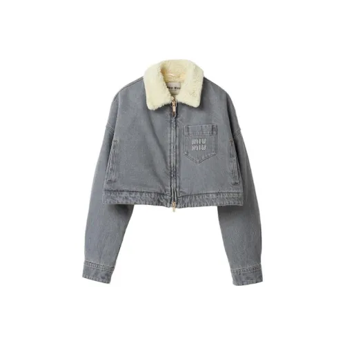 MIU MIU Серые Женские Куртки