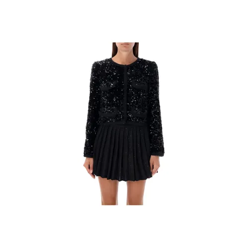 Self Портрет Черные Женские Куртки