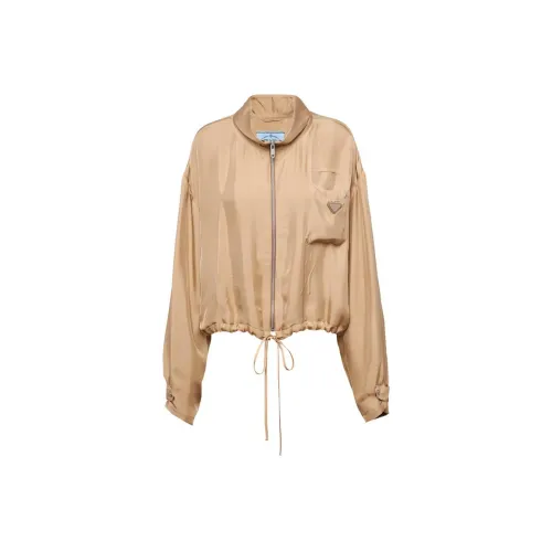 PRADA SS24 Куртки и Пальто Женские Хаки