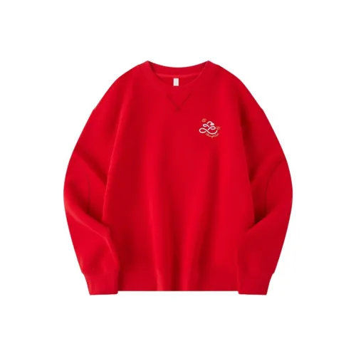 QIAODAN Спортивная коллекция Lifestyle Качественная сушка Толстовка Женская Карпово-красный