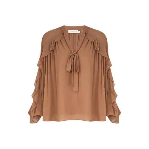Zimmermann Коричневые Женские Рубашки
