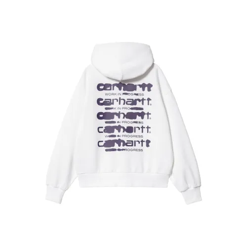 Carhartt WIP SS24 W' С капюшоном Чернила Bleed Sweat Толстовка Женская Белая