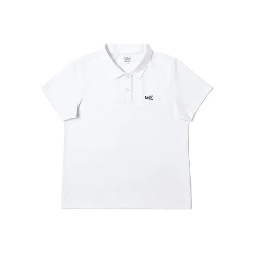 Ли совместный модель SS25 Поло Женское Белое