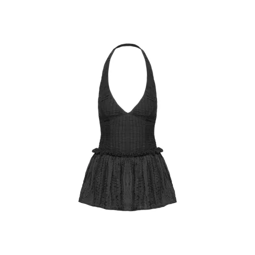 PRINCESS POLLY MIXIE Халтер PLAYSUIT Комбинезон Женские Черный Черный