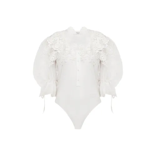 Chloe Комбинезон Женский Молочный Белый