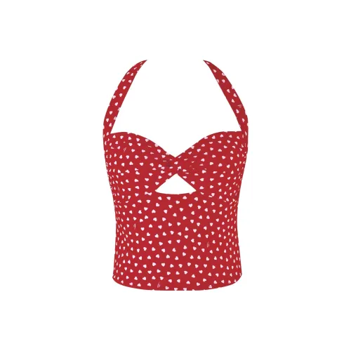 I.AM.GIA KAYA Топ Топ на бретелях Женский Красный