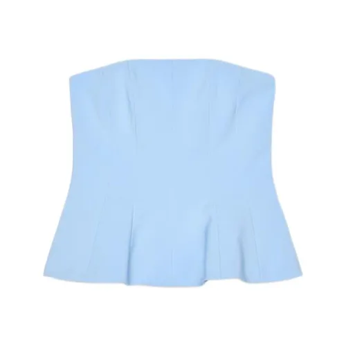 ZARA Без бретелек Топ Женский Синий