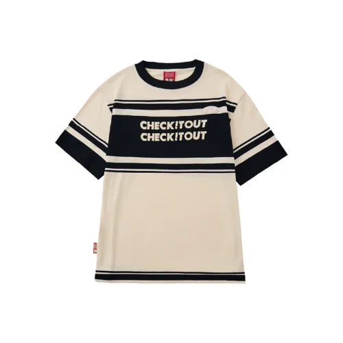 Checkitout T-Shirt Унисекс Фэнтези Черный Бежевый Белый