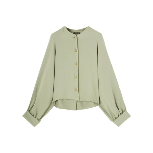 Loro Piana Рубашка Женская Зеленая Fluorite