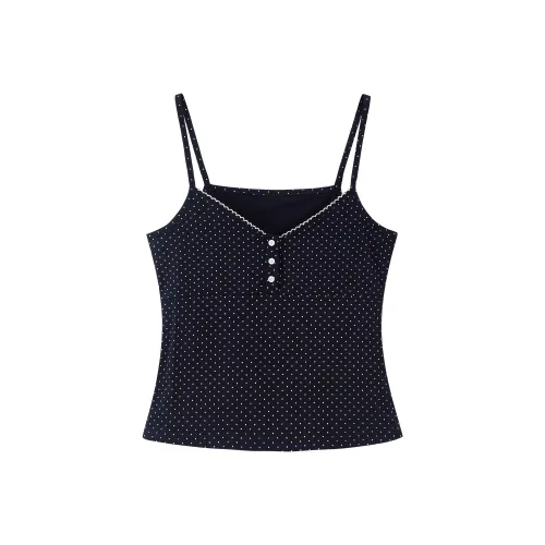 AURORA MUSE Топ на бретелях Женский Черный