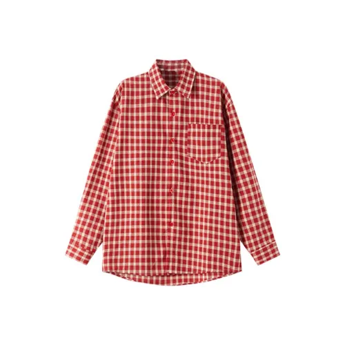 SYEEE WITH U Рубашка Женская Красная Клетка