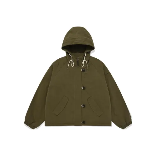 COVERNAT Оливково-зеленый Женский Куртки