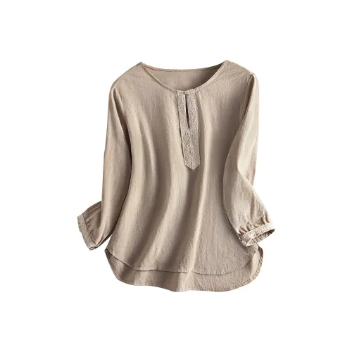 Cypress House Рубашка Женская Светло-Кофейного Цвета