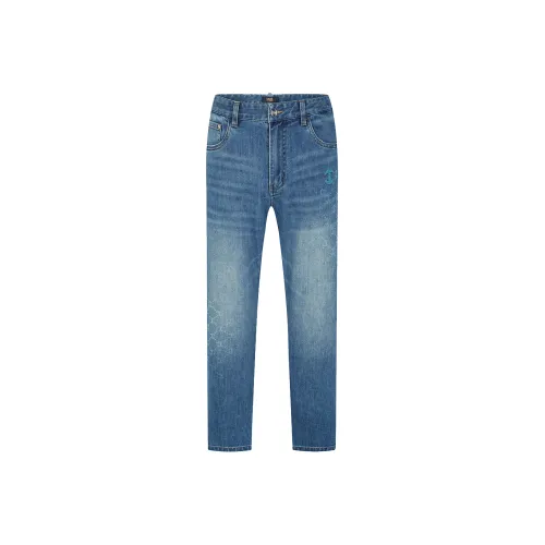 Cavalli Class Blue Men's Jeans Кэвали Класс Синий Мужские Джинсы