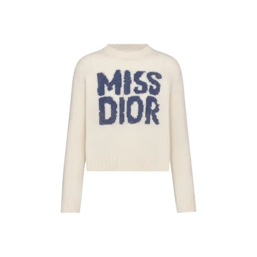 DIOR Экрю Женские кашемировые свитеры