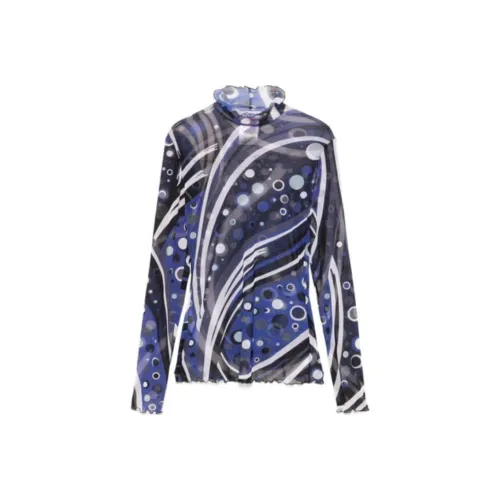 EMILIO PUCCI Рубашка Женская Синяя Серый