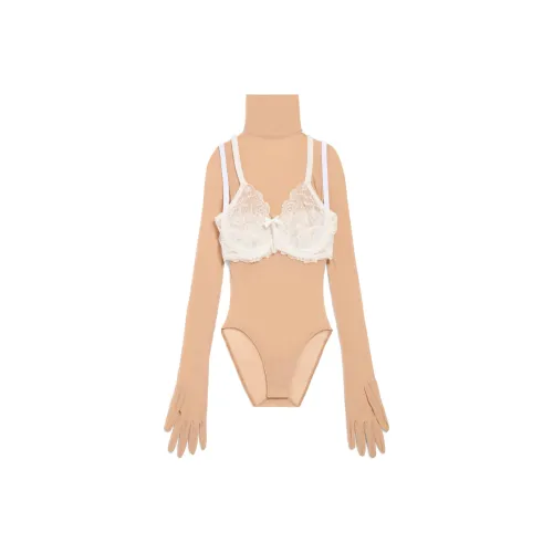 Balenciaga Комбинезон Slim Fit Женский Абрикос