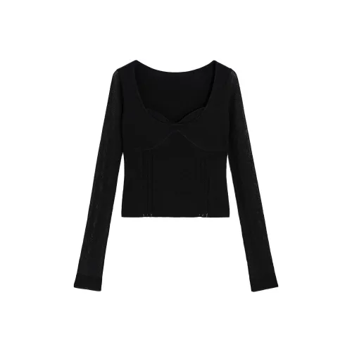 BEBE Черные Женские Т-рубашки