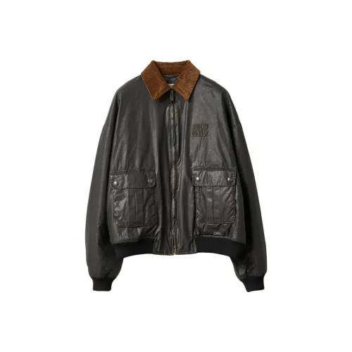 MIU MIU SS25 Куртки и Пальто Женские Черный