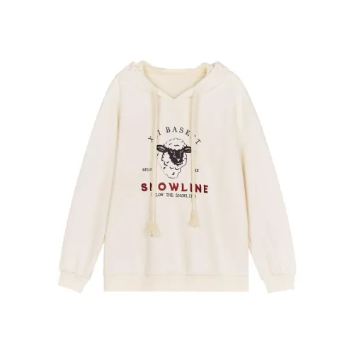 XII BASKET Толстовка Женская Кремово-Белая