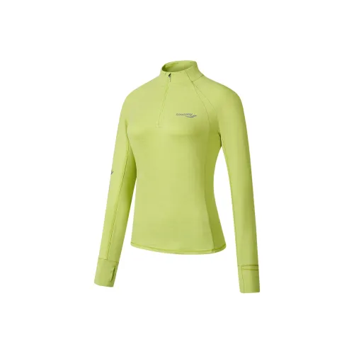 Saucony Трикотаж Женский Новый Крупнозернистый Зеленый