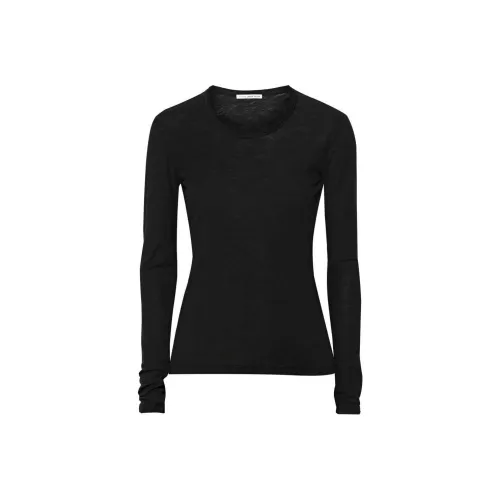 JAMES PERSE Стандартная T-рубашка Женская Черная