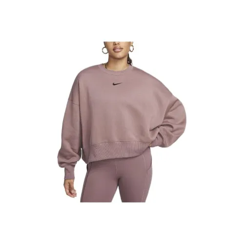 NIKE Дымчато-лиловый Женские Свитшоты