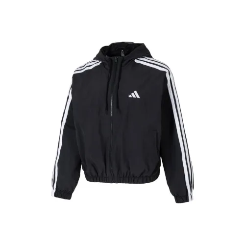 Adidas 3 Stripes Куртки и Пальто Женские Черные
