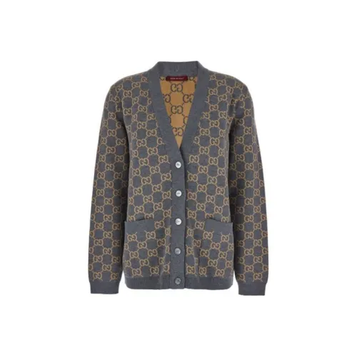 GUCCI FW24 Трикотаж Женский Угольный Серый