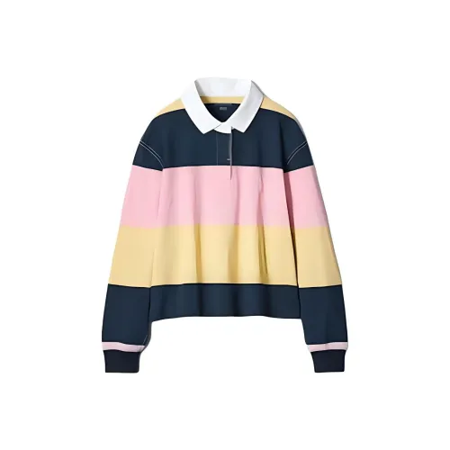 UNIQLO x JW Anderson SS25 Поло Женское Синие Розовые