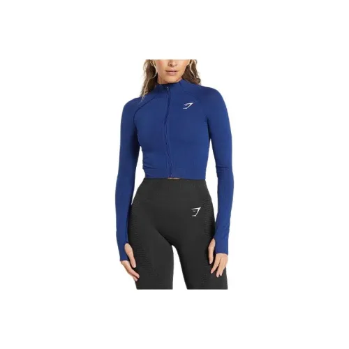 GYMSHARK VITAL SEAMLESS 2,0 Куртки Пальто Женские Звезда Синий Marlstone