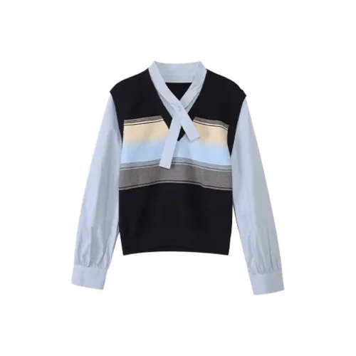 SYEEE WITH U Рубашка Женская Небесно-Синий