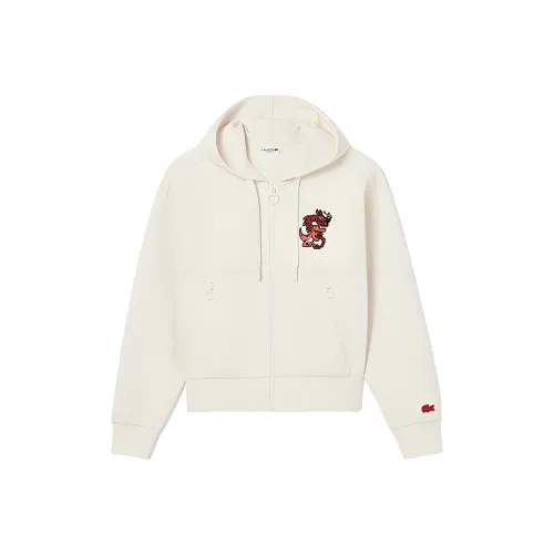 LACOSTE Year of the Dragon Chinese New Year Series Кремово-белый Женские Свитшоты