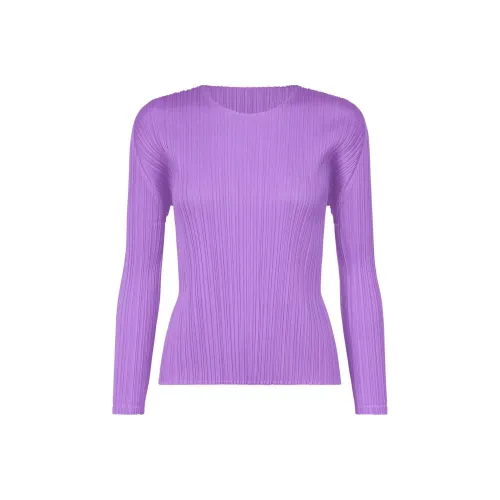 PLEATS PLEASE ISSEY MIYAKE Рубашка Женская Светло-фиолетовая